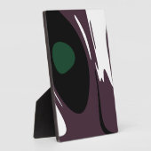 U-Bahn: Abstrakt Schwarz, Weiß, Lila und Grün Fotoplatte (Seite)