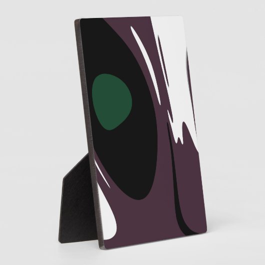 U-Bahn: Abstrakt Schwarz, Weiß, Lila und Grün Fotoplatte (Seite)