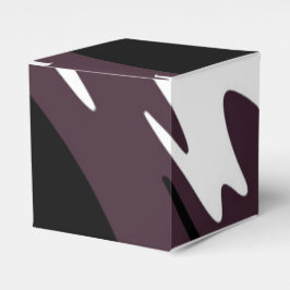 U-Bahn: Abstrakt Schwarz, Weiß, Lila und Grün Geschenkschachtel