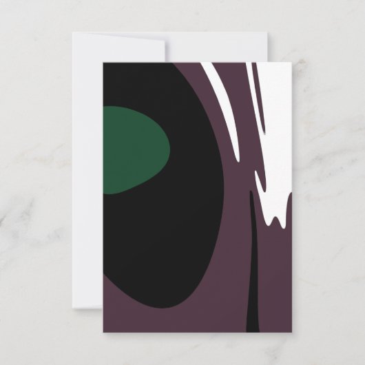 U-Bahn: Abstrakt Schwarz, Weiß, Lila und Grün Karte (Vorderseite)