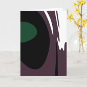 U-Bahn: Abstrakt Schwarz, Weiß, Lila und Grün Karte (Gelbe Blume)