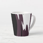 U-Bahn: Abstrakt Schwarz, Weiß, Lila und Grün Milchtasse (Rechte Ecke)