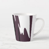 U-Bahn: Abstrakt Schwarz, Weiß, Lila und Grün Milchtasse (Rechts)