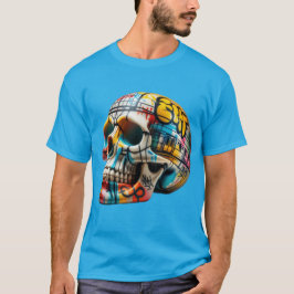 U-Bahn Art Skull T-Shirt