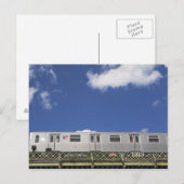 U-Bahn-Autos Postkarte (Vorne/Hinten)