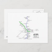 U-Bahn Baltimore Postkarte (Vorne/Hinten)