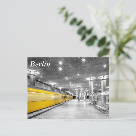 U-Bahn Berlin Postkarte (Stehend Vorderseite)