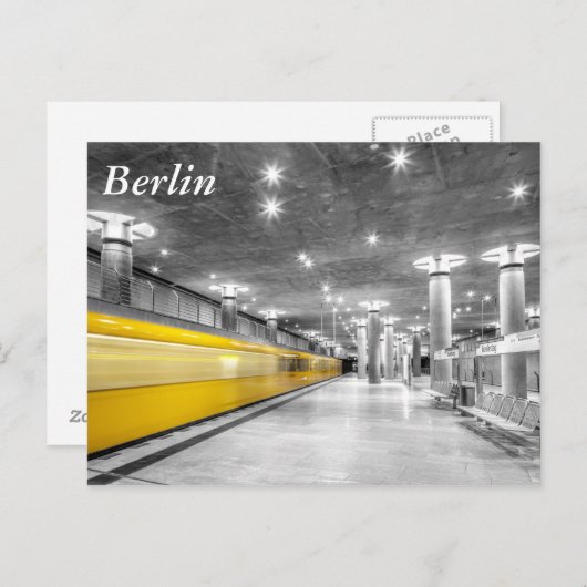U-Bahn Berlin Postkarte (Vorne/Hinten)