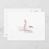 U-Bahn Brescia Postkarte (Vorne/Hinten)