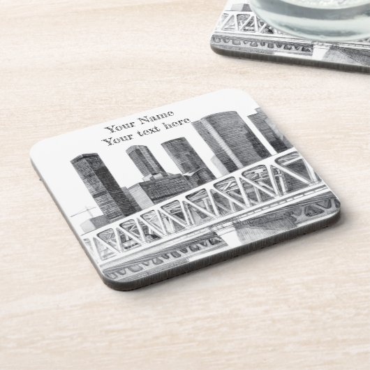 U-Bahn-Brücke Getränkeuntersetzer (Linke Seite)