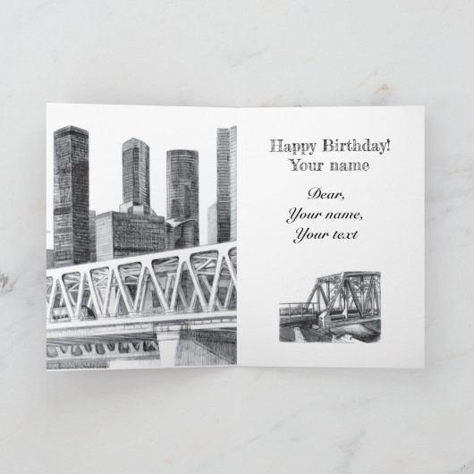 U-Bahn-Brücke Karte (Innenseite)