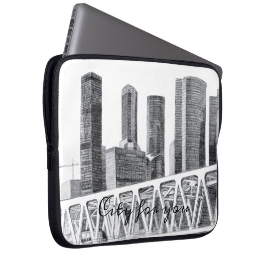 U-Bahn-Brücke Laptopschutzhülle (Vorne Rechts)