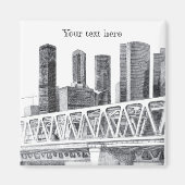 U-Bahn-Brücke Magnet (Vorne)