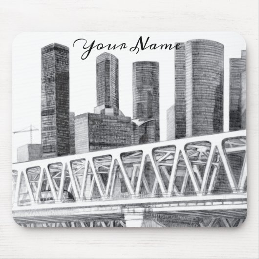 U-Bahn-Brücke Mousepad (Vorne)