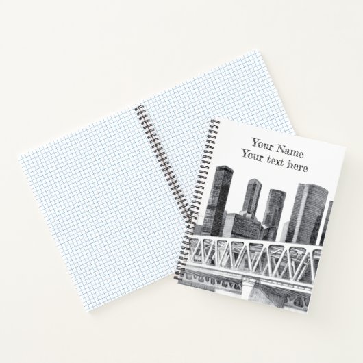 U-Bahn-Brücke Notizblock (Innenseite)