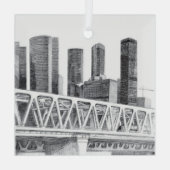 U-Bahn-Brücke Ornament Aus Glas (Rückseite)