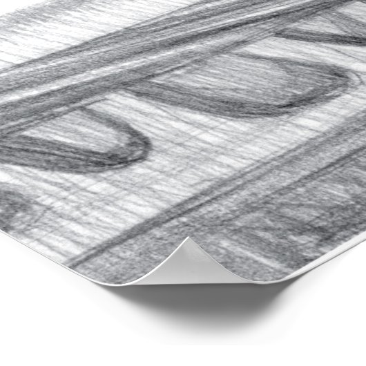 U-Bahn-Brücke Poster (Ecke)