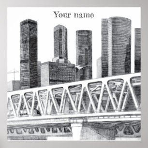 U-Bahn-Brücke Poster