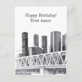 U-Bahn-Brücke Postkarte (Vorderseite)