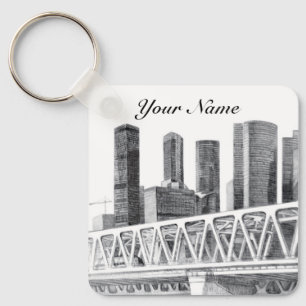 U-Bahn-Brücke Schlüsselanhänger