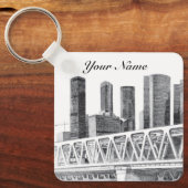 U-Bahn-Brücke Schlüsselanhänger (Vorderseite)