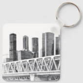 U-Bahn-Brücke Schlüsselanhänger (Rückseite)