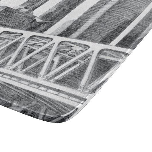 U-Bahn-Brücke Schneidebrett (Ecke)