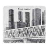 U-Bahn-Brücke Schneidebrett (Vorderseite)