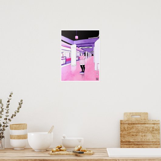 U-Bahn-Druck Poster (Küche)