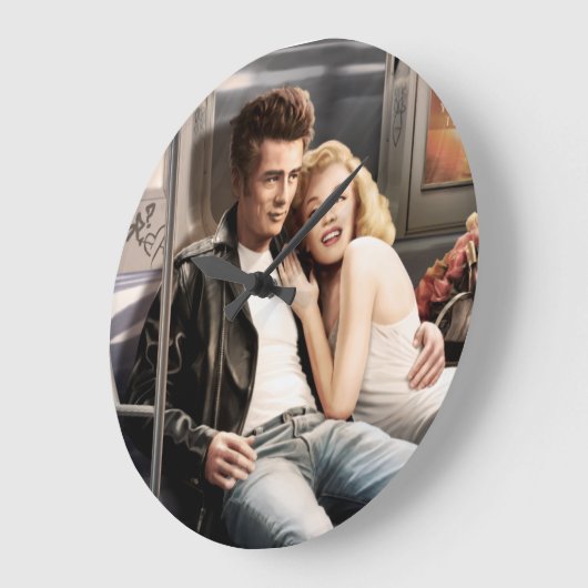 U-Bahn-Fahrer Große Wanduhr (Winkel)