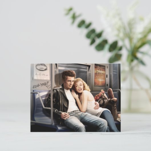 U-Bahn-Fahrer Postkarte (Stehend Vorderseite)