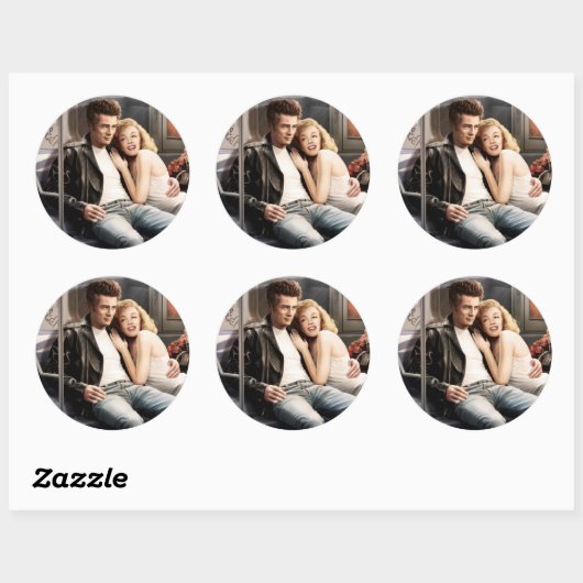 U-Bahn-Fahrer Runder Aufkleber (Blatt)