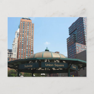 U-Bahn Gewerkschaft Square NYC Postkarte