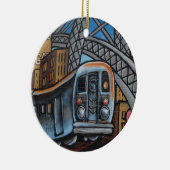 U-Bahn-Graffiti-Kunst Keramik Ornament (Rechts)