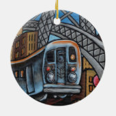 U-Bahn-Graffiti-Kunst Keramik Ornament (Hinten)