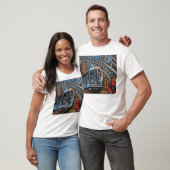 U-Bahn-Graffiti-Kunst T-Shirt (Unisex)