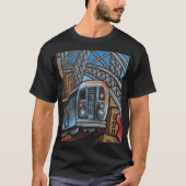 U-Bahn-Graffiti-Kunst T-Shirt (Vorderseite)