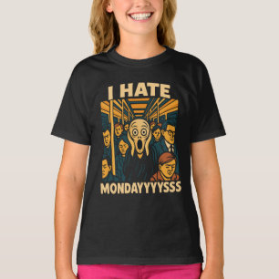 U-Bahn-Hauptverkehrszeit-Schrei-Hasse-Montage T-Shirt