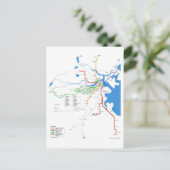 U-Bahn in Boston Postkarte (Stehend Vorderseite)