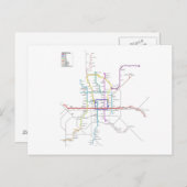 U-Bahn in Peking Postkarte (Vorne/Hinten)