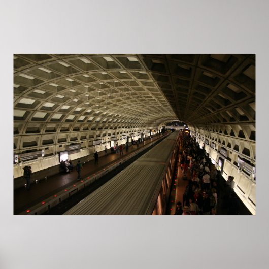 U-Bahn in Washington, D.C. Poster (Vorne)