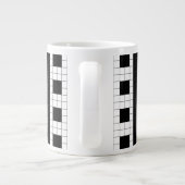 U-Bahn-Karierte Geometrien RL90 Jumbo-Tasse (Rückseite)
