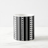 U-Bahn-Karierte Geometrien RL90 Kaffeetasse (Mittel)