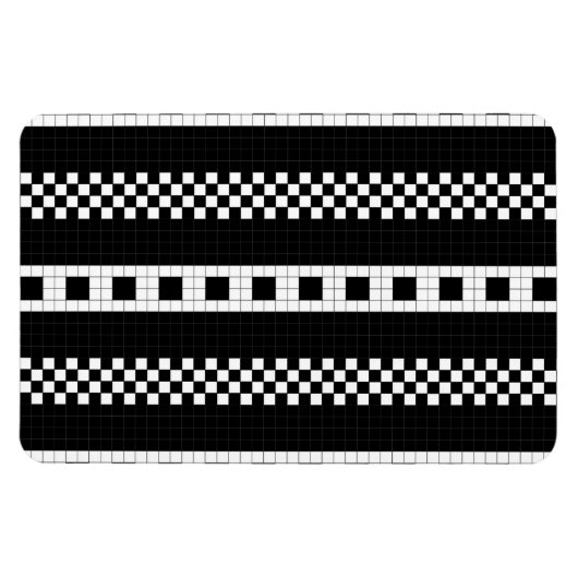 U-Bahn-Karierte Geometrien RL90 Magnet (Horizontal)