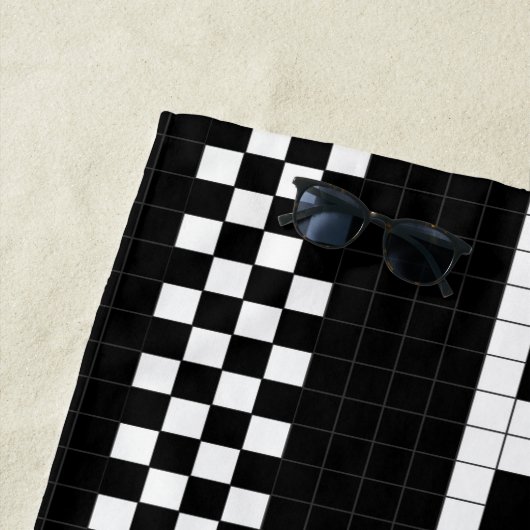 U-Bahn-Karierte Geometrien RL90 Strandtuch (Beispiel)