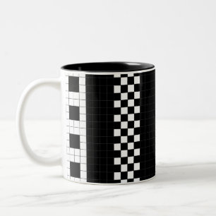 U-Bahn-Karierte Geometrien RL90 Zweifarbige Tasse