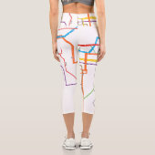 U-Bahn-Karte Capri Leggings (Rückseite)