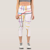 U-Bahn-Karte Capri Leggings (Vorderseite)