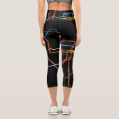 U-Bahn-Karte Capri Leggings (Rückseite)