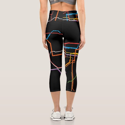 U-Bahn-Karte Capri Leggings (Rückseite)